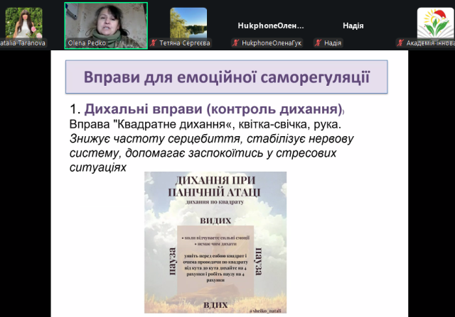 Методика «Квадратне дихання» для самодопомоги при стресових станах